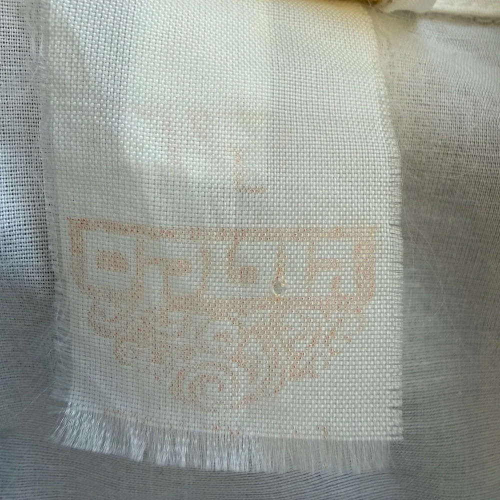Vintage Gottex‎ White Short Sleeve Button Up Shirt Pocket Watch Embroidery L